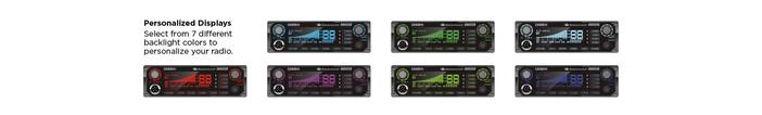 2 40 channel cb radio with 7 color digital display BEARCAT880 cb radio uniden